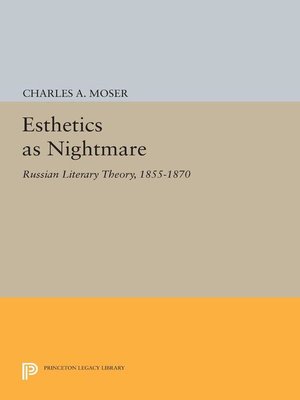 cover image of Esthetics as Nightmare